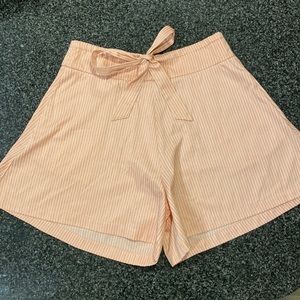 Etophe Studios Pink Pinstripe Shorts